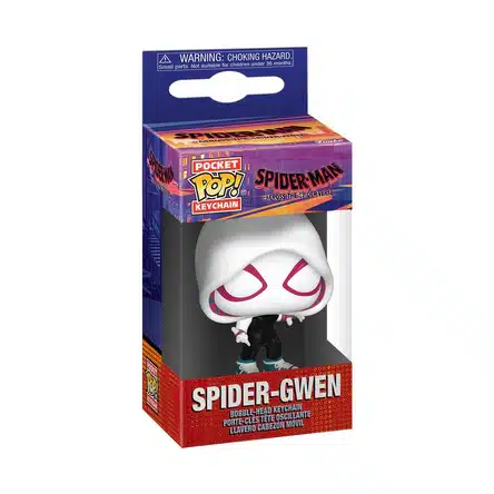 spidey gwen Funko Pop Keychain, Marvel SpiderMan Across the Spider Verse, Spider Gwen, Llavero