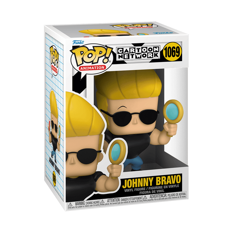 Funko Pop Animation: Johnny Bravo Cartoon Network - Johnny Con Peine y Espejo