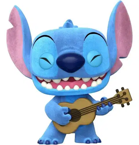 Funko Pop & Tee: Disney Lilo y Stitch - Stitch Ukelele Flocked con Playera 3XL