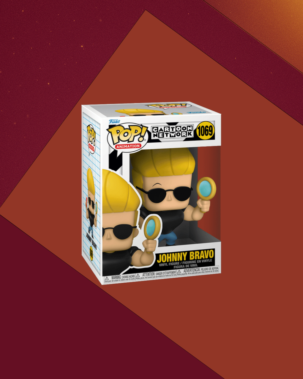 Funko Pop Animation: Johnny Bravo Cartoon Network - Johnny Con Peine y Espejo