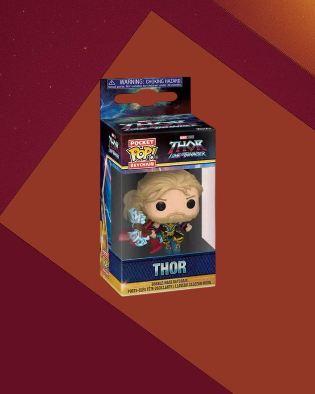 Funko Pop Keychain, Thor Love and Thunder, Thor Llavero