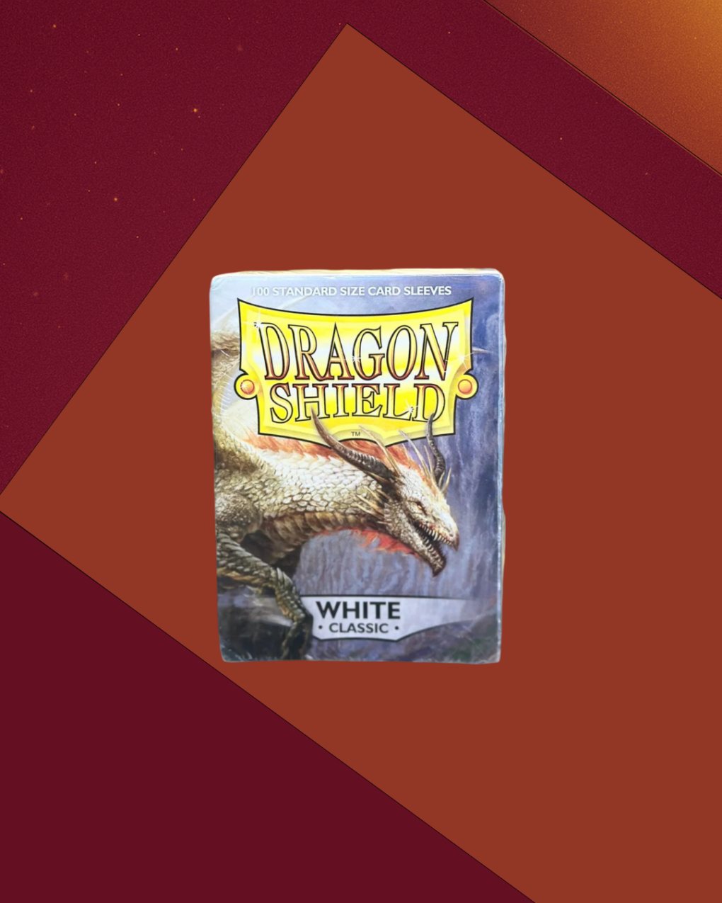 88 Dragon Shield, Sleeves 100 Standar Size Card, White Classic